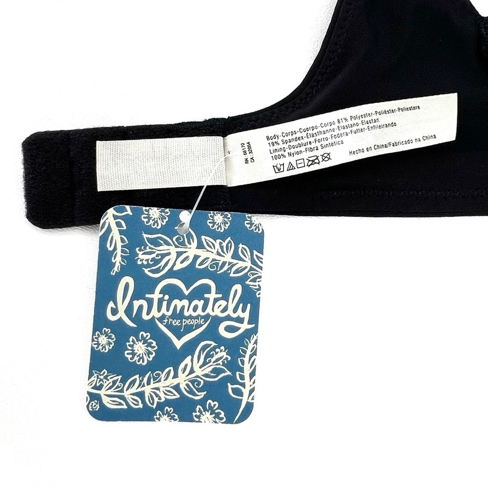 Free People Intimately Underwired Bra Size 34C Black Unlined New NWT - Picture 4 of 6